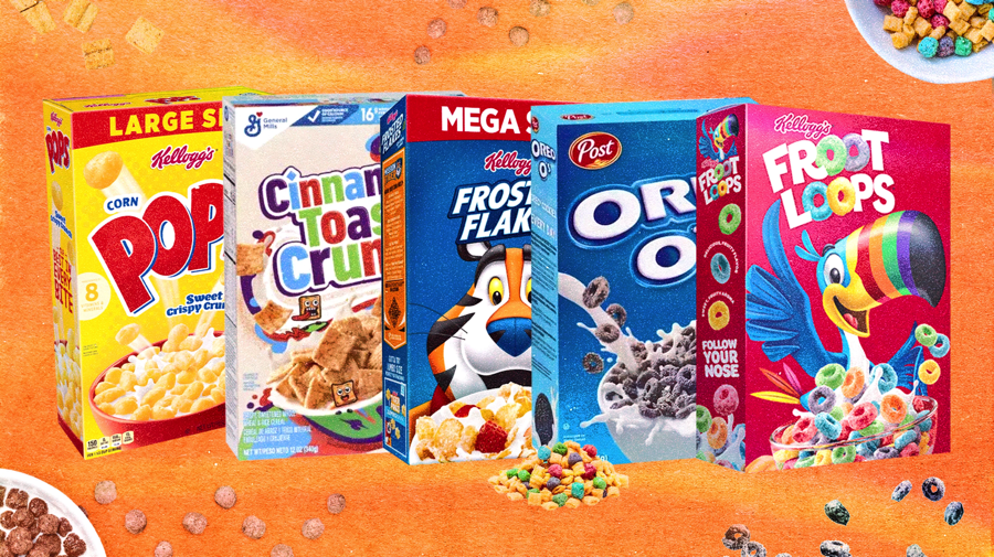 Lineup of the best breakfast cereals ever