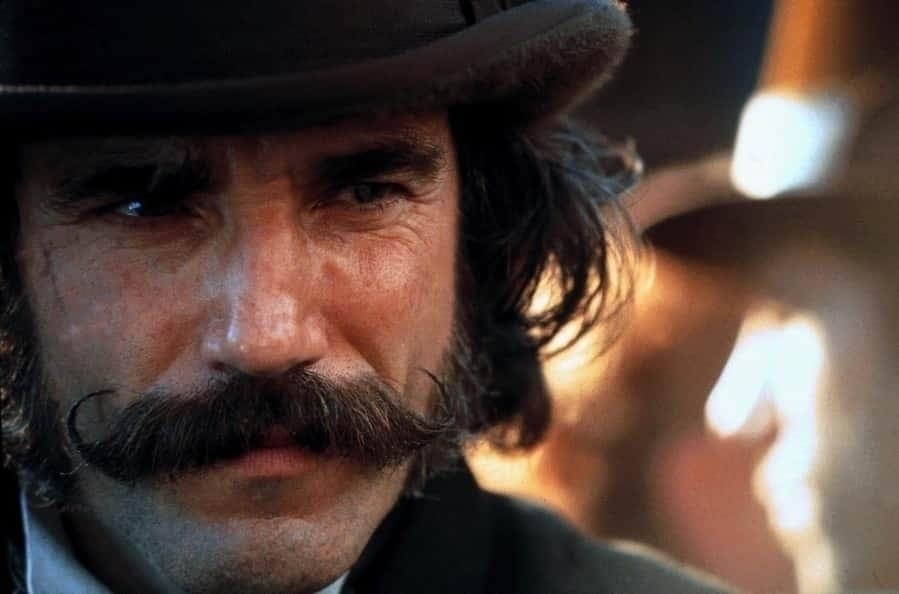 Daniel Day Lewis and his moustache in Gangs of New York