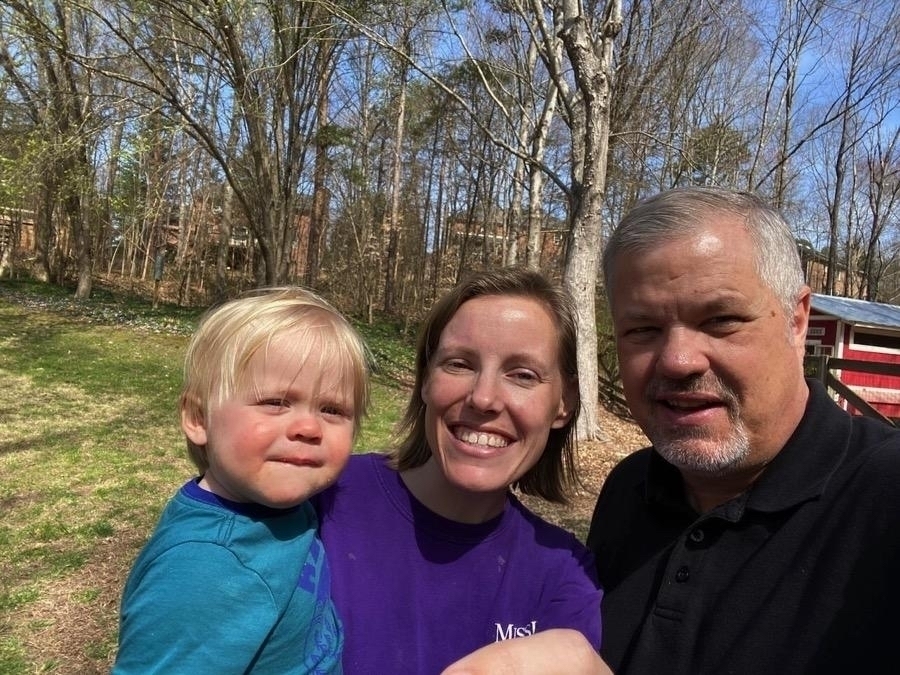 Me, my daughter and my grandson