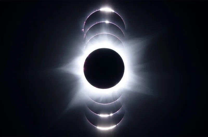 An image of a total solar eclipse