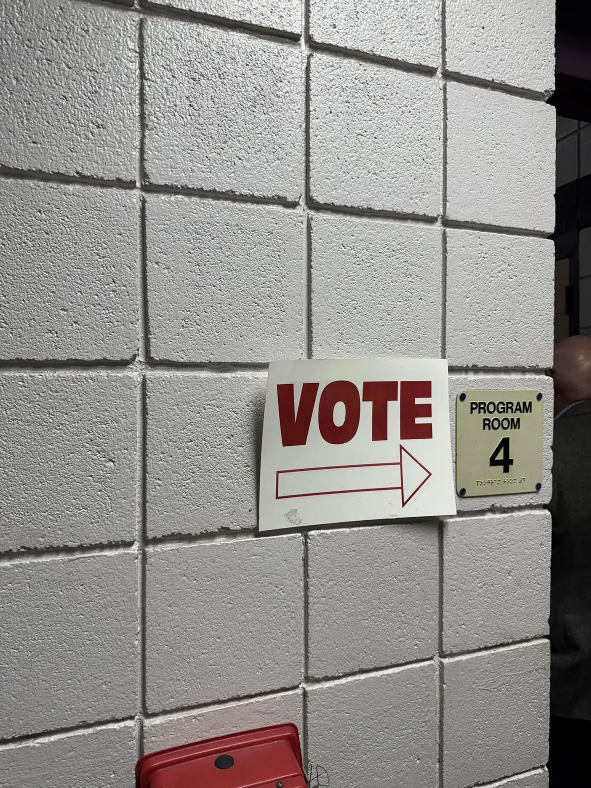 Voting sign