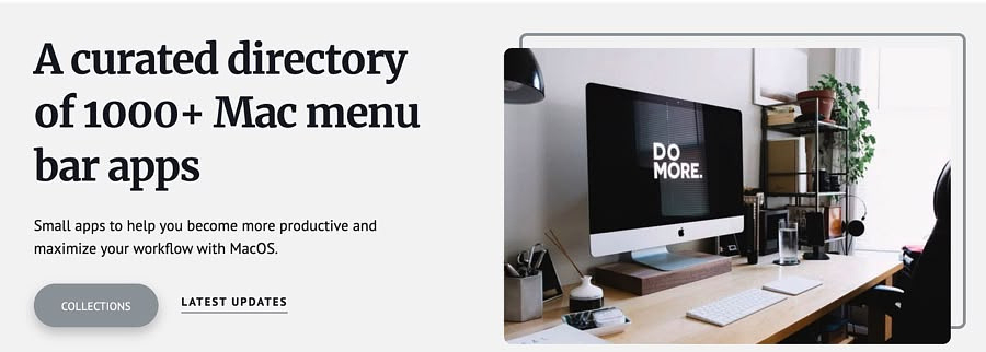 MacMenuBar Website