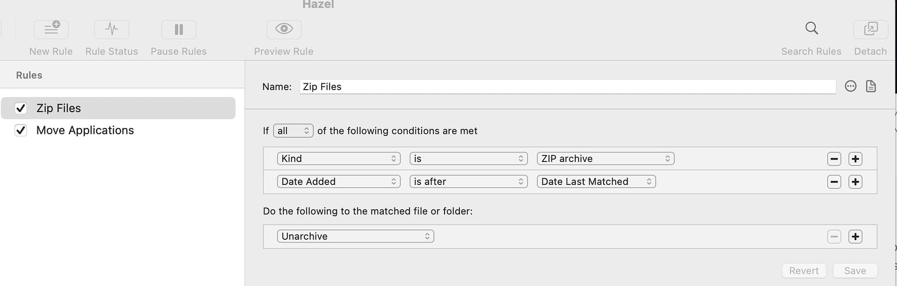 Unarchive Zip Files