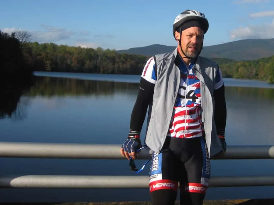 Price Lake on the Blue Ridge Parkway during Cycle North Carolina